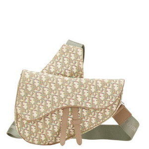 Dior Oblique Saddle Bag body Shoulder Bag beige multicolor Leather